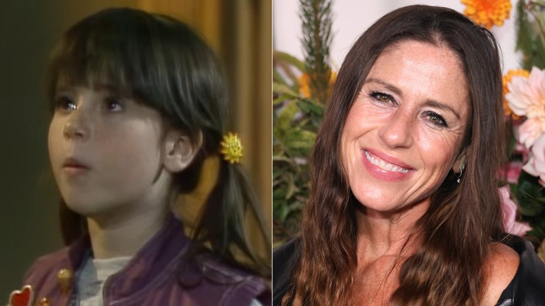 Split image of Soleil Moon Frye as a child (left) and Soleil Moon Frye as an adult (right)
