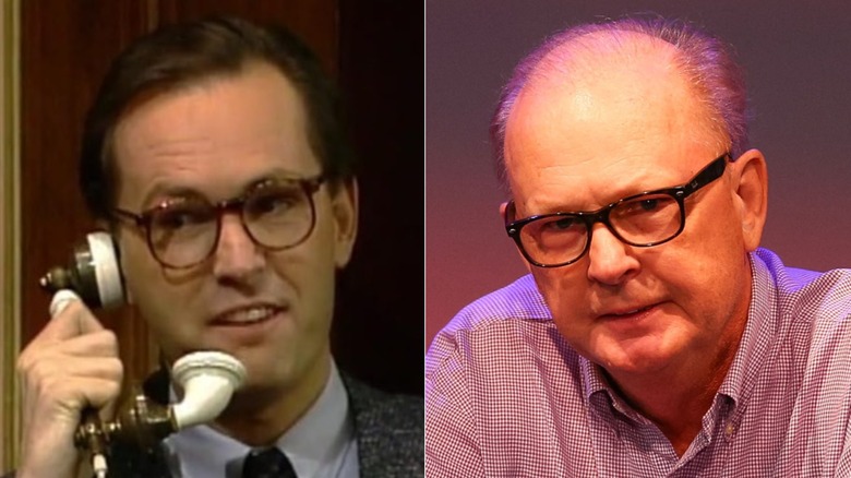 Split image of Timothy Stack on "Punky Brewster" in the 1980s (left) and Timothy Stack in 2014 (right)