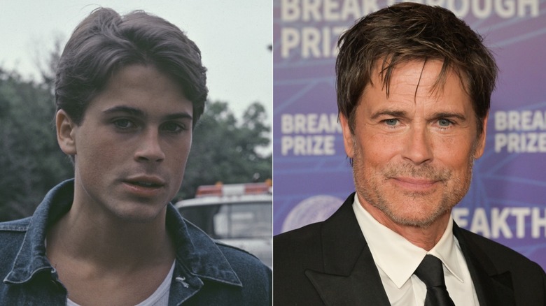 Side by side of Rob Lowe photographed in 1983/Rob Lowe at the 12th Breakthrough Prize Ceremony