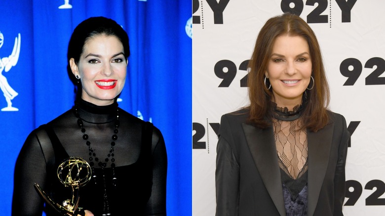 Side by side Sela Ward at the Emmy Awards in 1993/Sela Ward at CBS' "FBI" Screening & Conversation in 2019