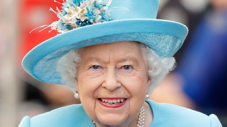 Queen Elizabeth smiling