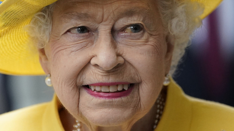 Queen Elizabeth smiling 