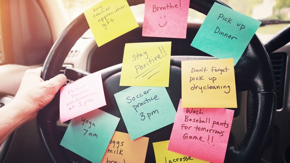 Post its with motivational notes