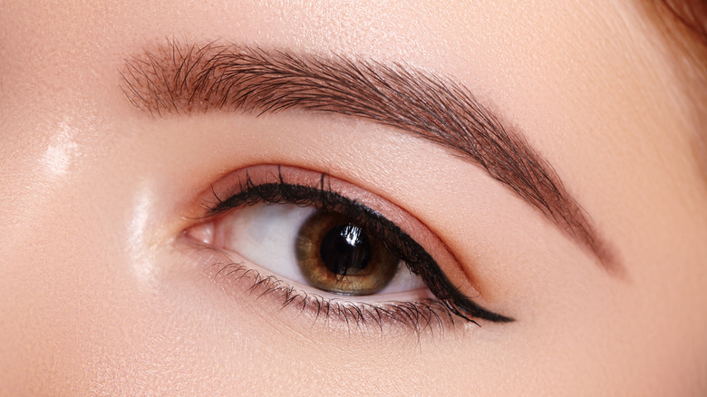 Close up on eyeliner 