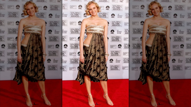 Diane Kruger at the Golden Globes red carpet