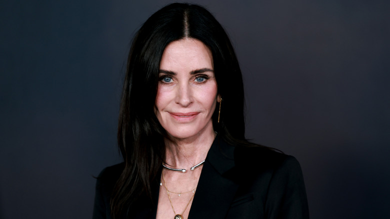 Courteney Cox in a black blazer