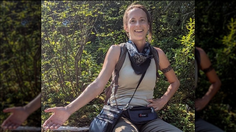 Sarah Danser in the wilderness