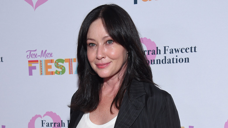 Shannen Doherty at a Farrah Fawcett Foundation event in 2019