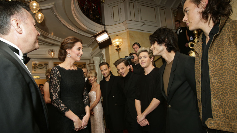 One Direction meets Kate Middleton at the 2014 Royal Variety Performance