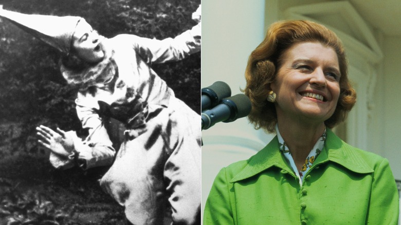 Side-by-side photos of Betty Ford