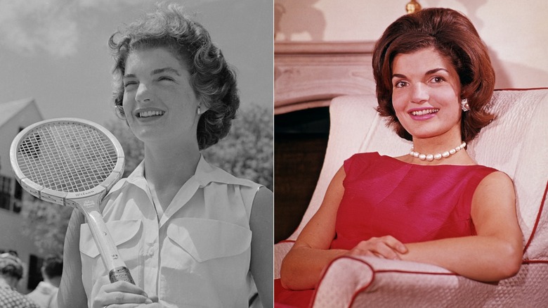 Side-by-side photos of Jackie Kennedy