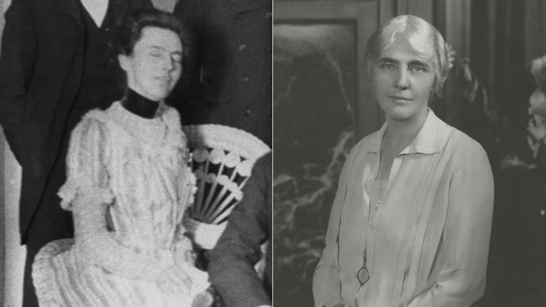 Side-by-side photos of Lou Henry Hoover