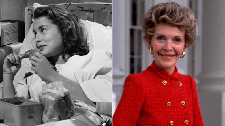 Side-by-side photos of Nancy Reagan