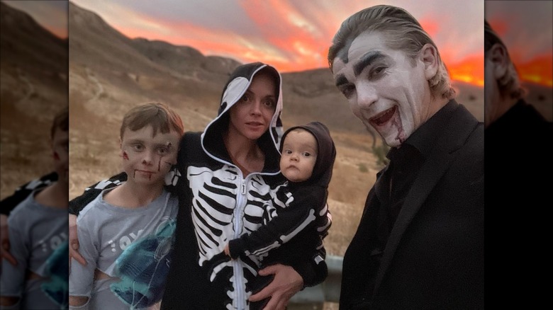 Freddie Heerdegen, Christina Ricci, Cleopatra Hampton, and Mark Hampton in 2022