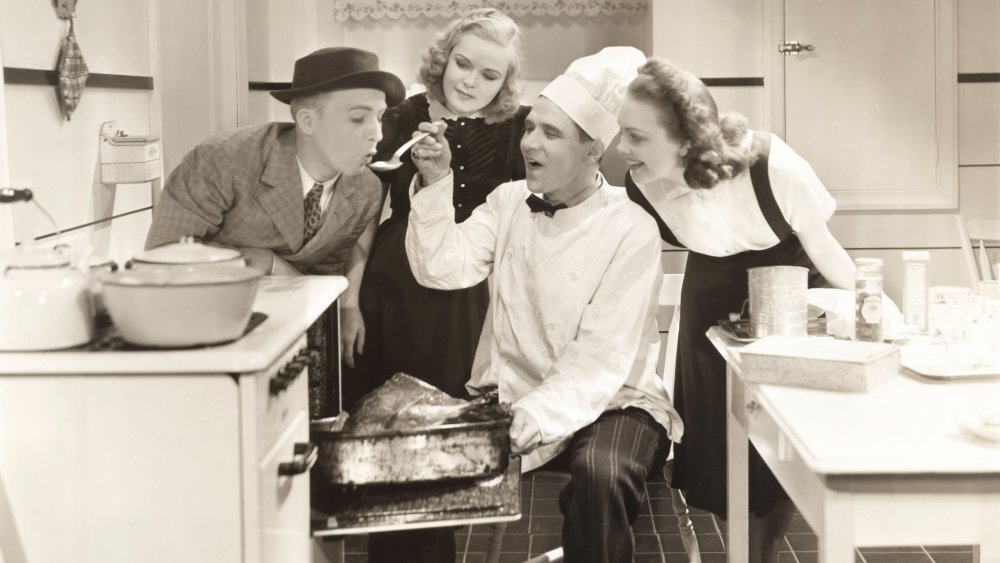 1930s kitchen scene