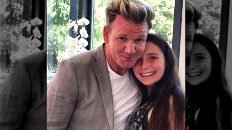 Gordon Ramsay and Megan Ramsay posing for a photo, both smiling