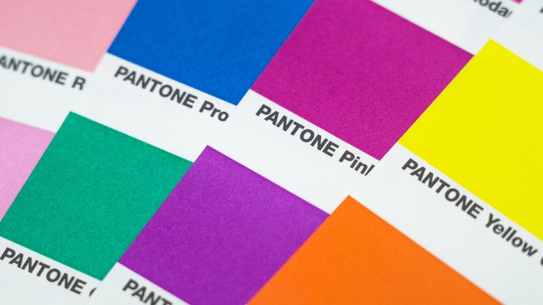 Bright Pantone color swatches