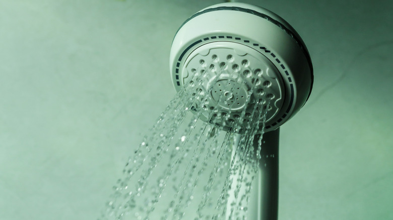 shower head water