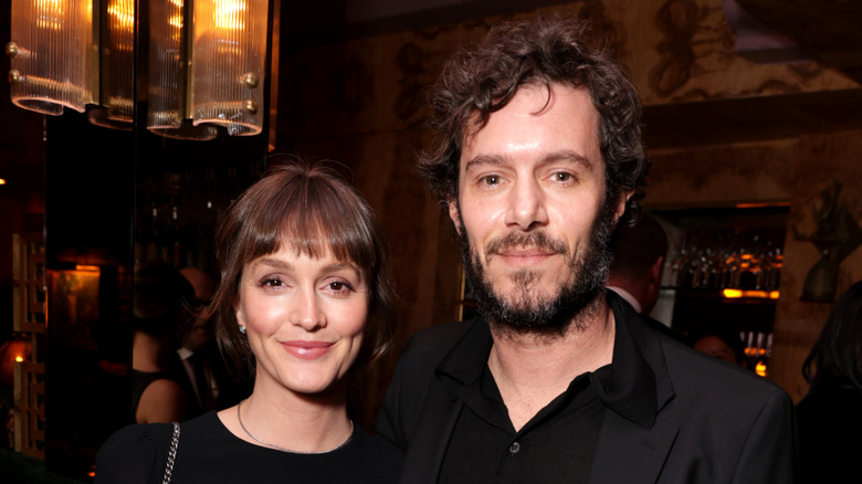 Leighton Meester and Adam Brody posing for a photo