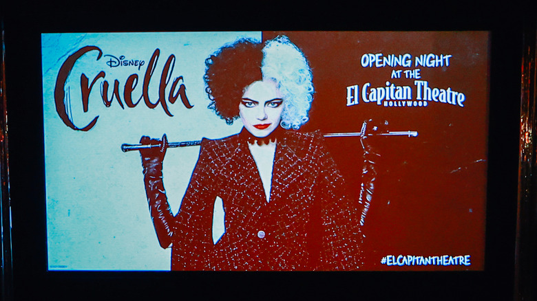 Screen lit up with Emma Stone's Cruella for its premiere