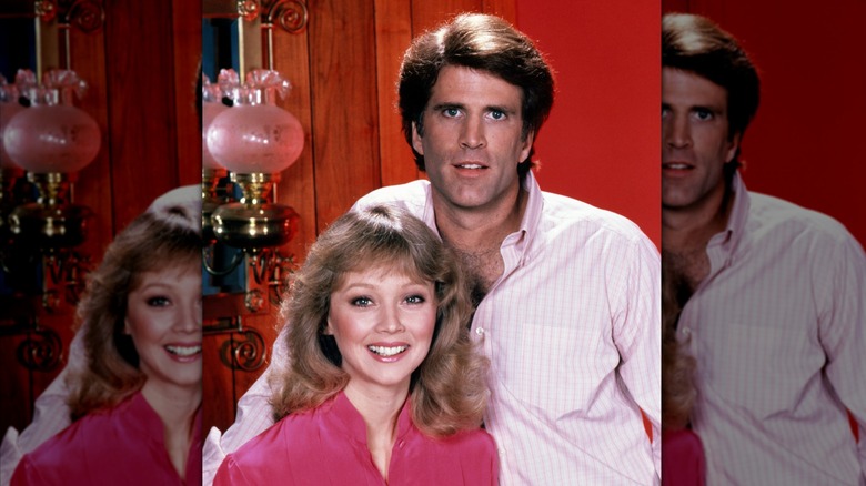 Ted Danson and Shelley Long pose for a photo circa 1985