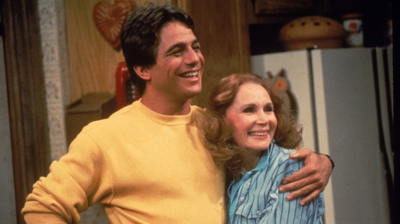 Still of Tony Danza and Katherine Helmond as their characters on "Who's the Boss?" circa 1985