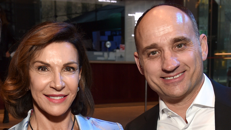 Hilary Farr and David Visentin smiling