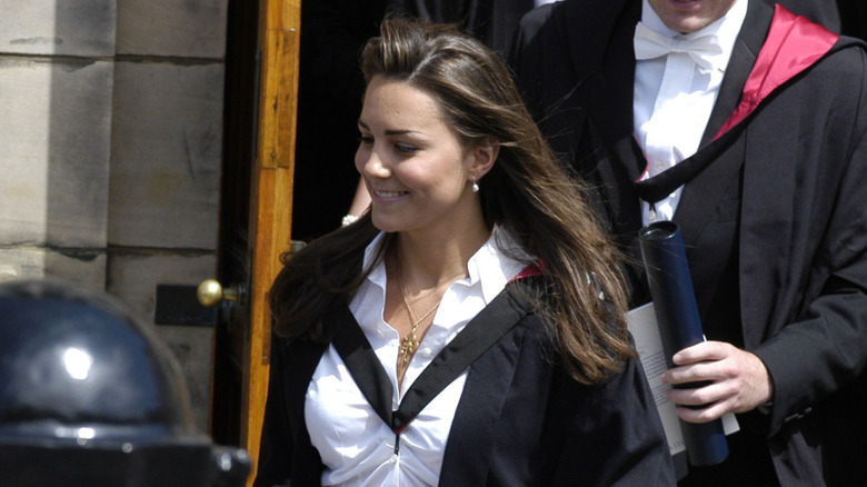 Kate Middleton wears a graduation outfit at St. Andrews University