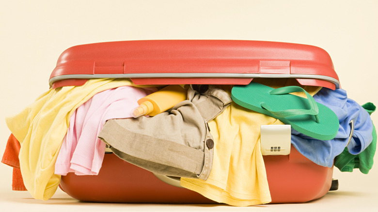 stuffed suitcase