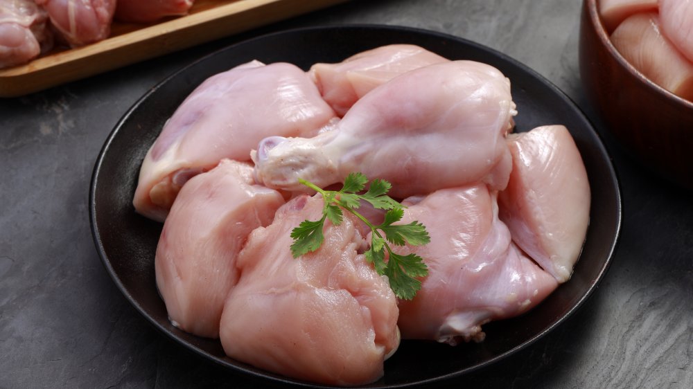 Raw chicken 