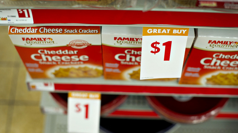 cheese crackers at dollar store