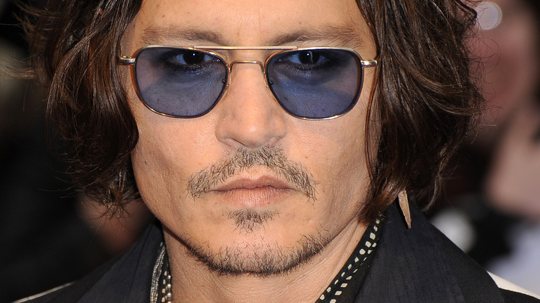 Johnny Depp wearing sunglasses