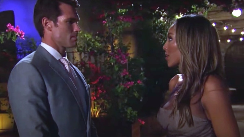 Tayshia and Bennett on The Bachelorette