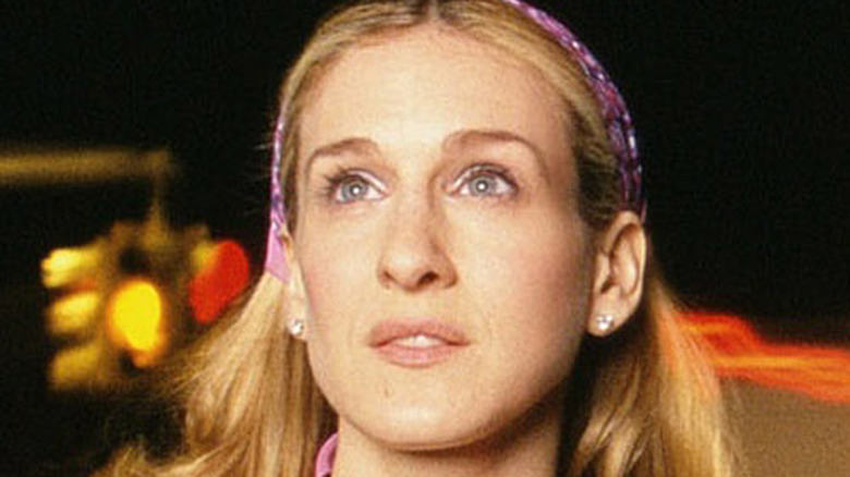 Sarah Jessica Parker looking up