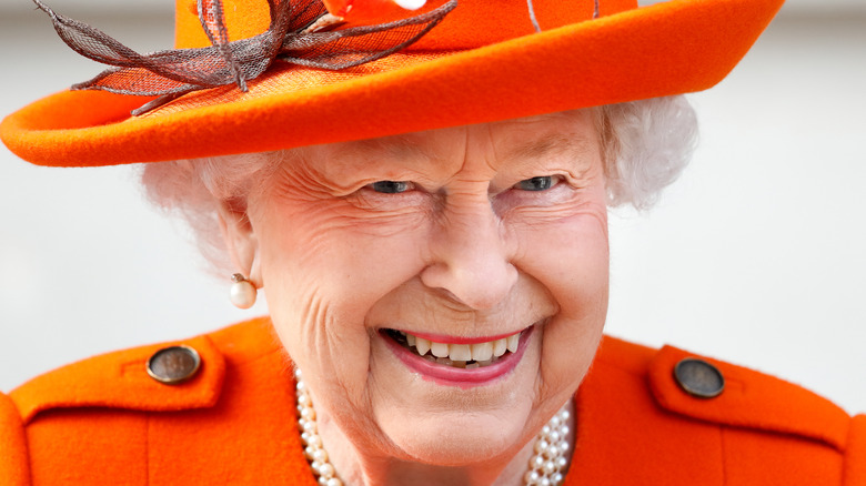 Queen Elizabeth smiling