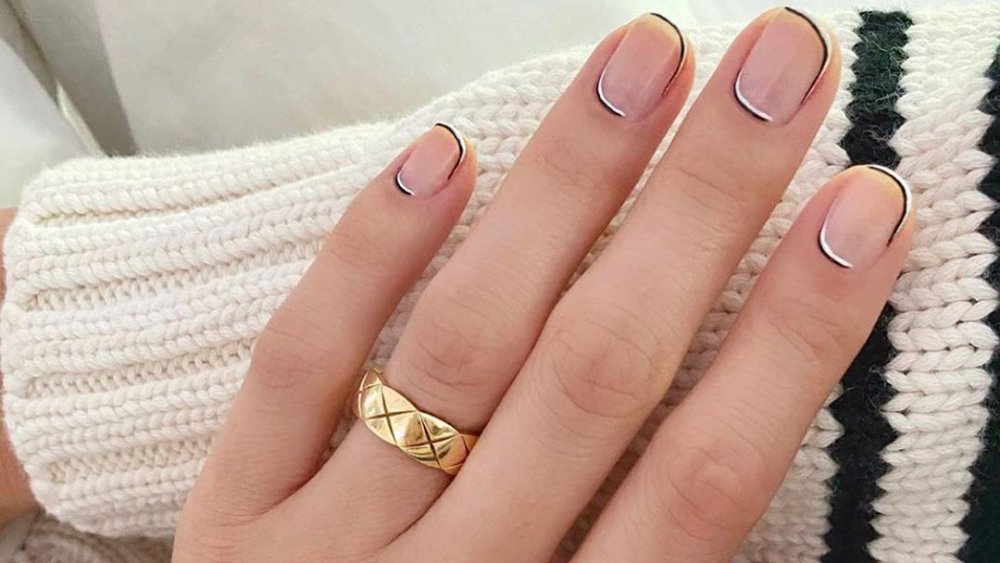 Double illusion French manicure