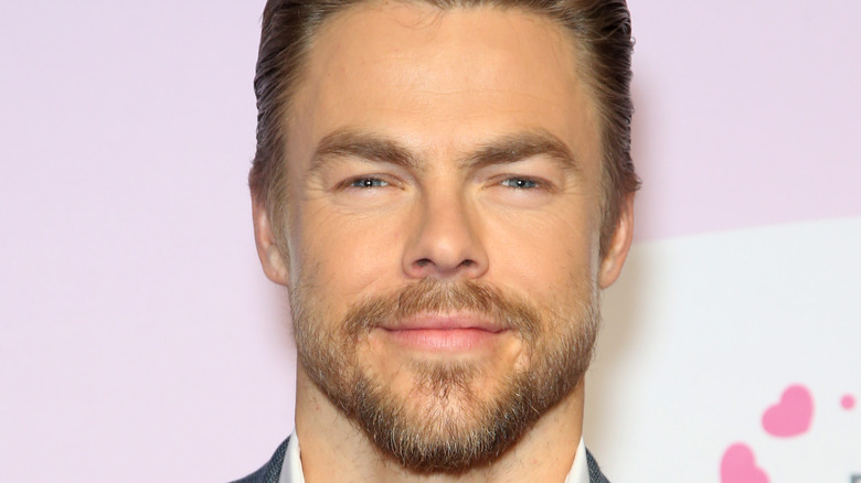 Derek Hough on the red carpet. 