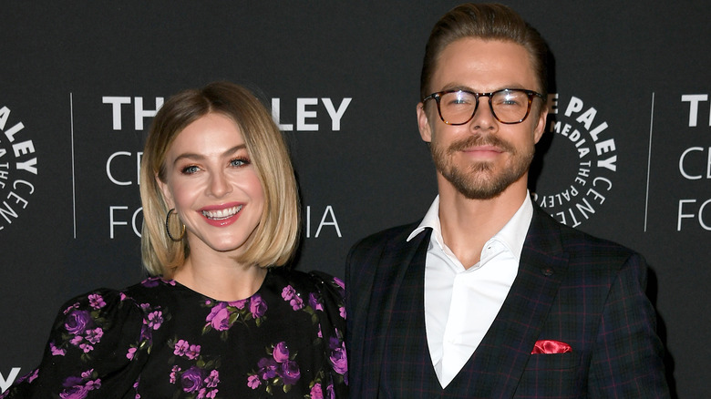 Derek and Julianne Hough at an event. 