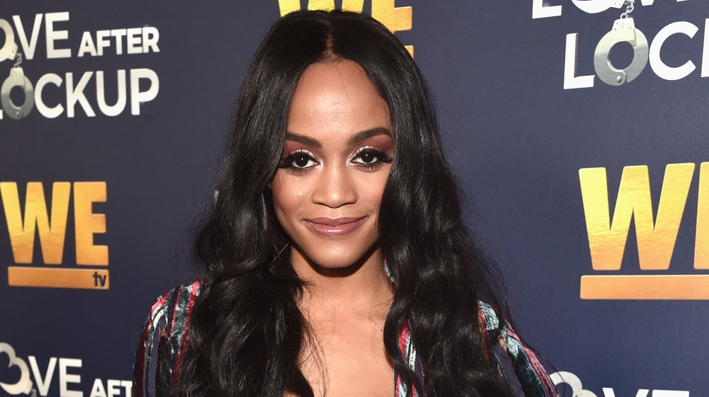 Rachel Lindsay poses on the red carpet 