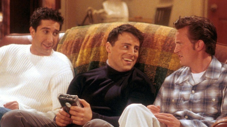 David Schwimmer, Matt LeBlanc, and Matthew Perry on 'Friends'