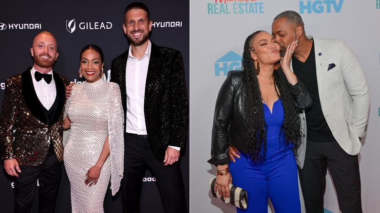 Composite image of Keith Bynum, Shea Hicks-Whitfield, and Evan Thomas (left), and Egypt Sherrod and Mike Jackson (right)