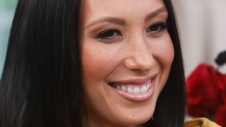 Cheryl Burke up close in profile