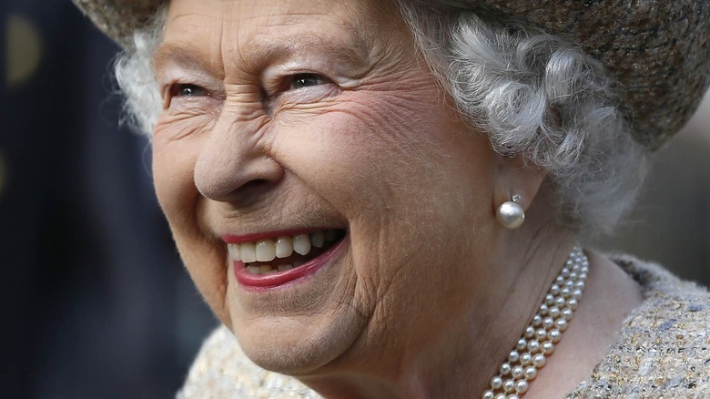 Queen Elizabeth II smiling