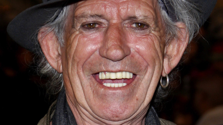 Keith Richards on the red carpet