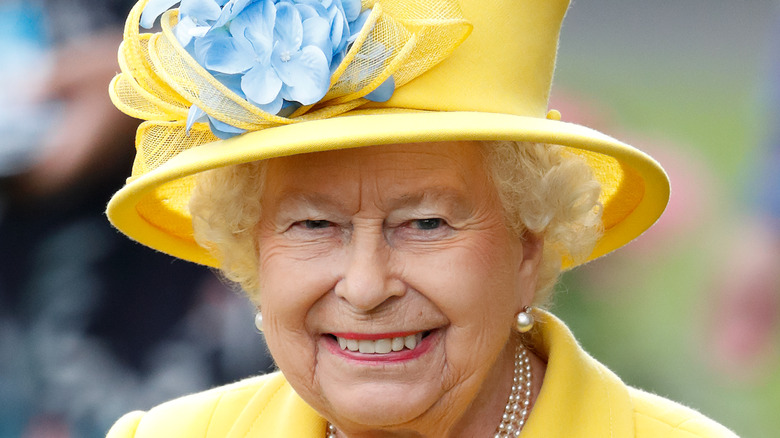 Queen Elizabeth smiling