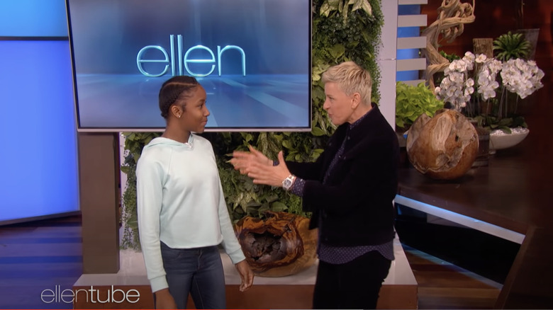 Jalaiah Harmon, Ellen DeGeneres talking