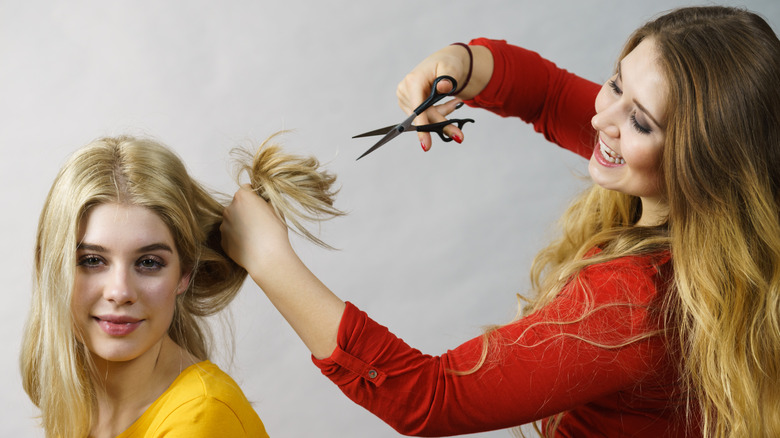 Ladies haircut