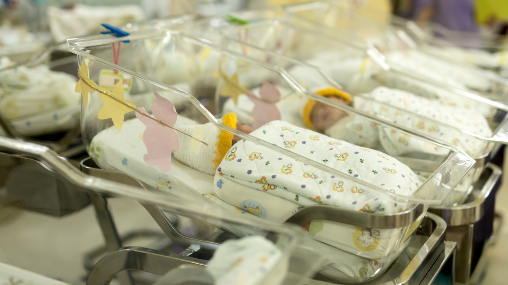 babies in nursery sleeping