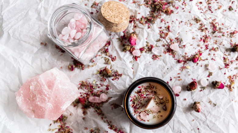 Rose quartz love alter