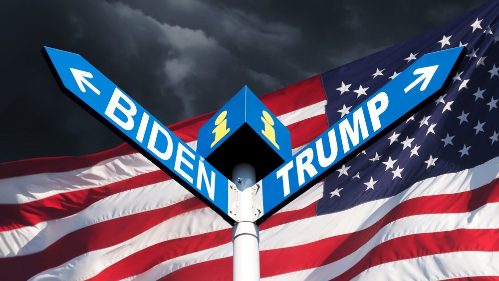 Trump and Biden signs lead in different directions